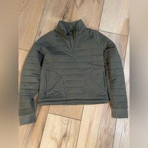 Lululemon Khaki Green Puffy Long Sleeve Zip-Up - Size 6